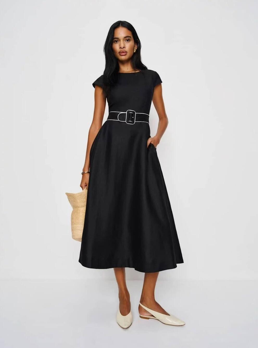 Felipe Belted Linen Dress